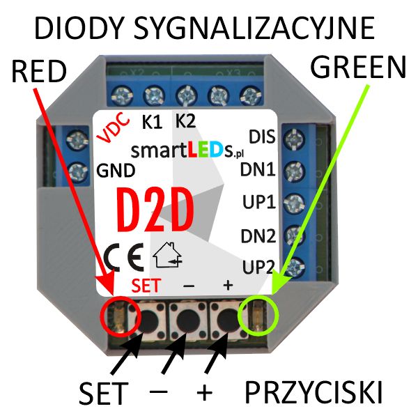 smartLEDs D2D 2-kanałowy ściemniacz LED