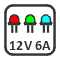 Sterowanie diodami RGB o napięciu 12V i poborze prądu do 6A