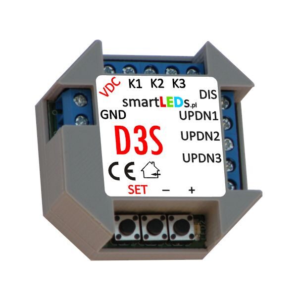 3-kanałowy ściemniacz LED smartLEDs D3S