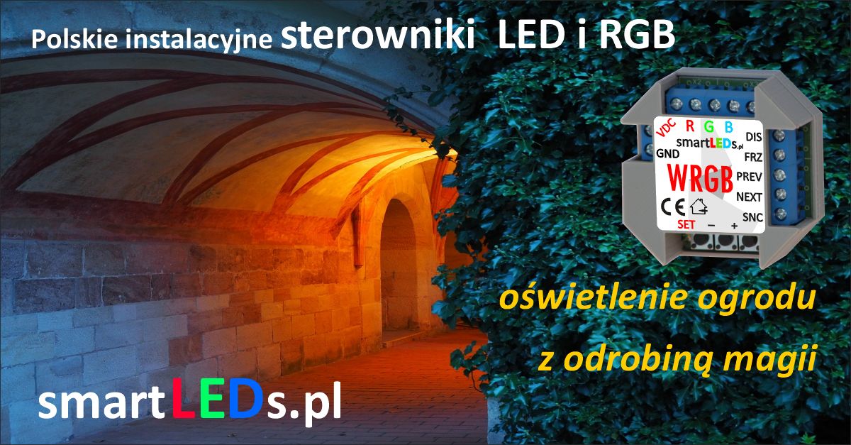 Oświetlenie ogrodu LED zewnętrzne. Magiczny, tajemniczy ogród.