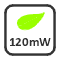 Ekologiczny: niski pobór mocy tylko 120mW