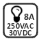 Wyjście przekaźnikowe 8A 250VAC/30VDC
