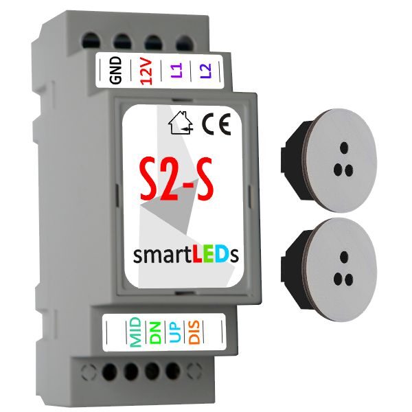 Inteligentny automat schodowy LED z 2 czujnikami ruchu (szare, białe)
