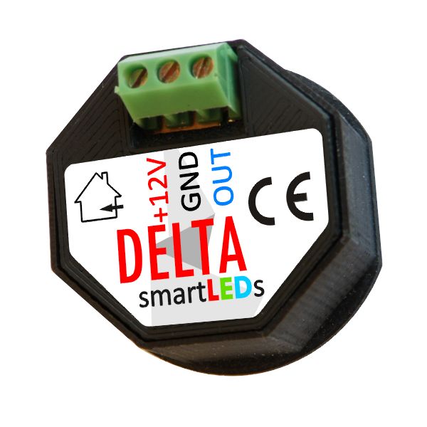 Schodowy czujnik ruchu smartLEDs DELTA - Widok z tyłu
