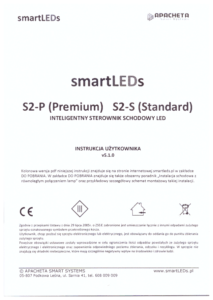 Instrukcja użytkownika - Inteligentny sterownik schodowy oświetlenia LED - smartLEDs S2-P i S2-S