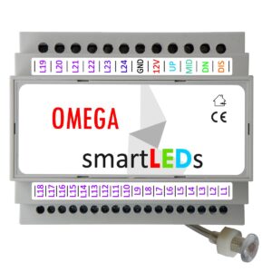 Sterownik oświetlenia LED schodów smartLEDs OMEGA z aplikacją Android Bluetooth (wyprowadzenia sterownika)